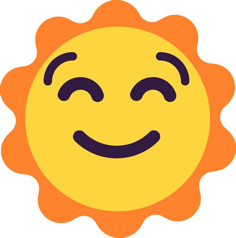 "sun with face" Emoji - Download for free – Iconduck