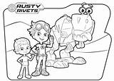 Printable Rusty Rivets Coloring Page  Home sketch template