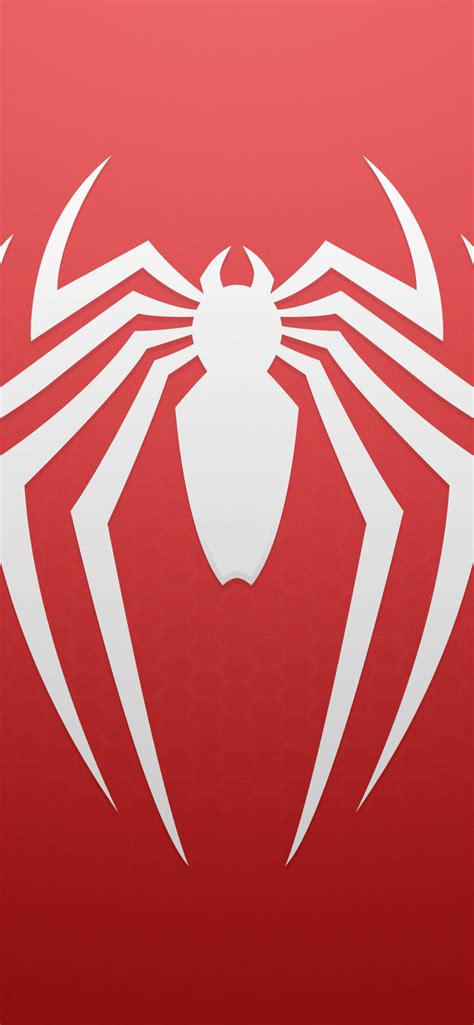 Marvel's Spider-Man Wallpaper 4K, Logo, Red background