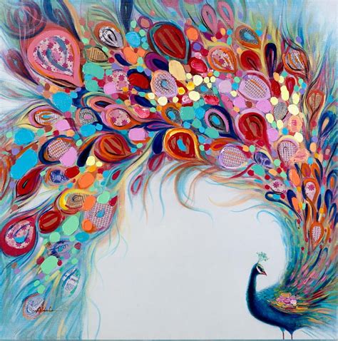 Colorful Peacock Art