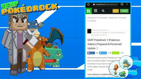 How to DOWNLOAD Serp Pokemon/Pokedrock Addon in Minecraft | How to use the Base file in Serp ...