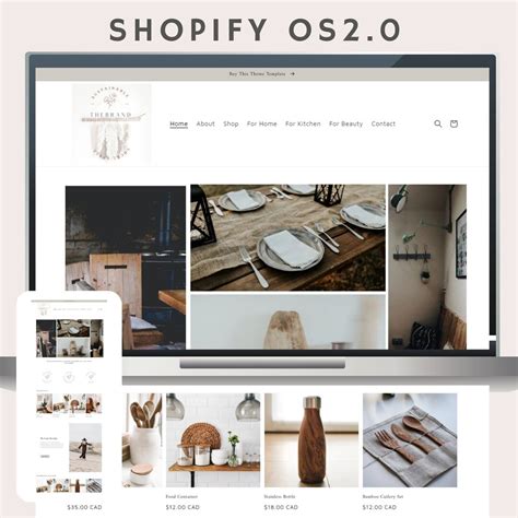 Modern Ecommerce Template for Your Shopify Theme Template a - Etsy