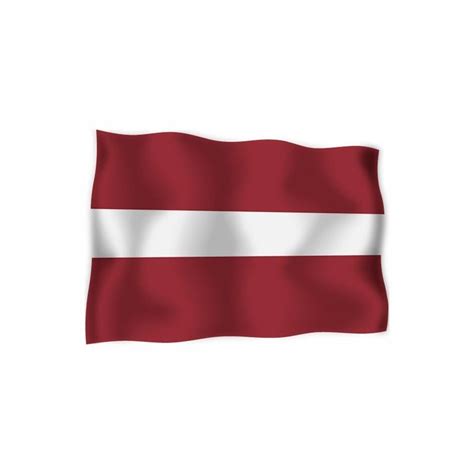 Latvia's flag of nautical woven.