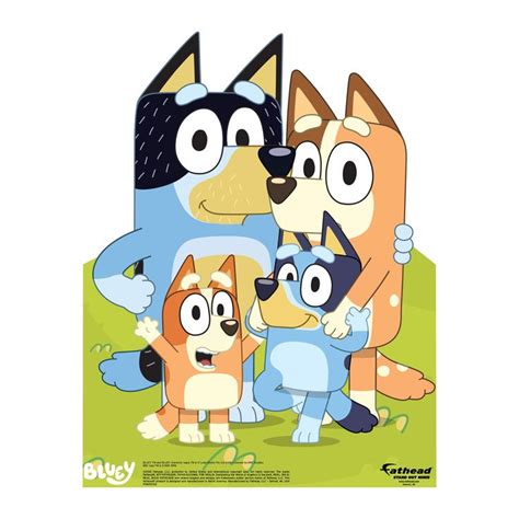 Bluey: Family Group Mini Cardstock Cutout - Officially Licensed BBC St | Shape puzzles, Shaped ...