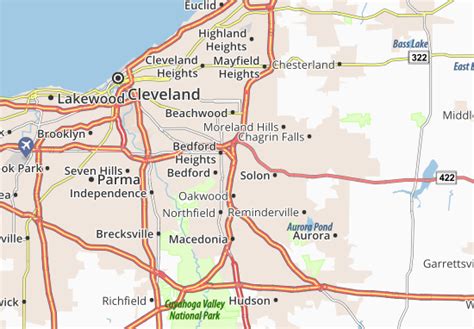 MICHELIN Bedford Heights map - ViaMichelin