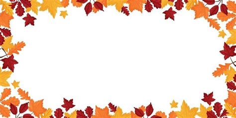 Fall Leaves Border Vector Art, Icons, and Graphics for Free Download