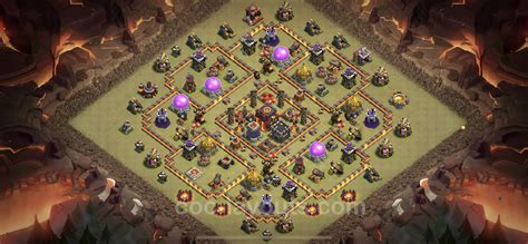 Best War Base TH10 with Link, Anti 3 Stars, Hybrid 2023 - Town Hall ...