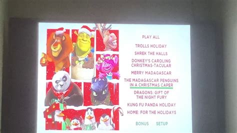 Dreamworks Ultimate Holiday Collection 2019 DVD Menu Walkthrough - YouTube