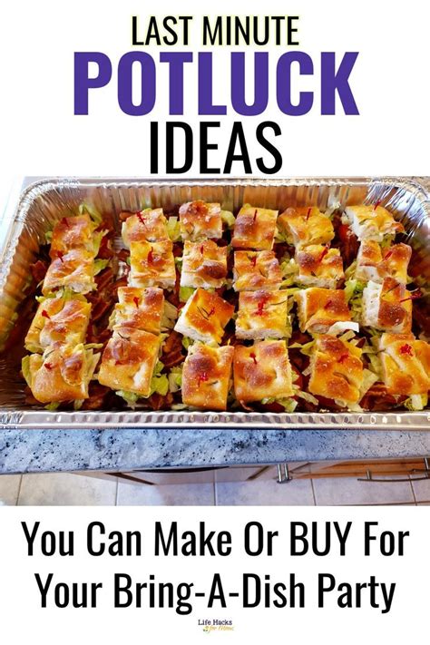 Potluck Ideas-Cheap & Quick Potluck Dishes And Food Ideas To Buy Or ...