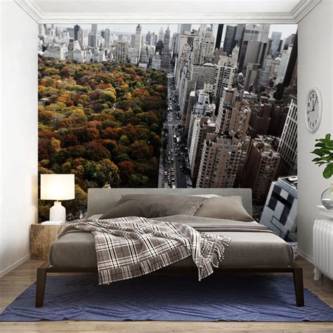 New York Wallpaper Cityscape Mural Wallpaper Living Room | Etsy