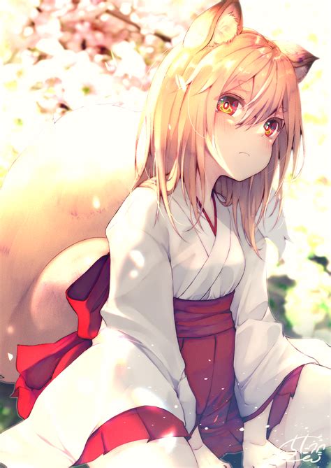 Wallpaper : fox girl, anime girls, original characters, foxy ears, animal ears, tail, women ...