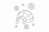 Igloo Coloring Page SVG Cut  By Creative Fabrica Crafts · sketch template