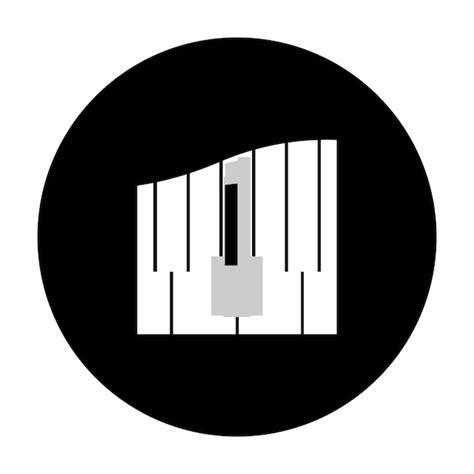 Premium Vector | Piano logo