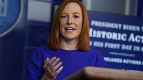 Jen Psaki holds first news briefing as press secretary