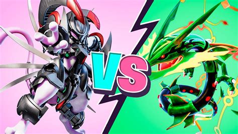 Armored Mewtwo vs Mega Rayquaza no Minecraft - YouTube