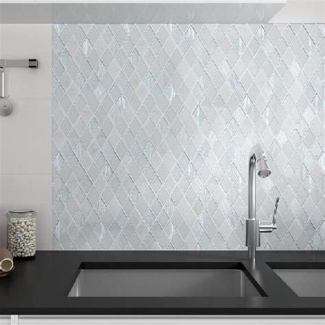 Hive Matt White ¦ Hexagonal porcelain mosaic tile ¦ Love Mosaic