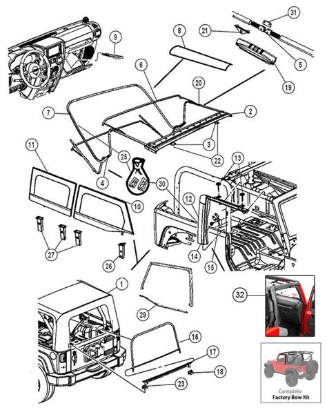 Understanding the Jeep Wrangler Interior Parts Diagram: A Comprehensive ...