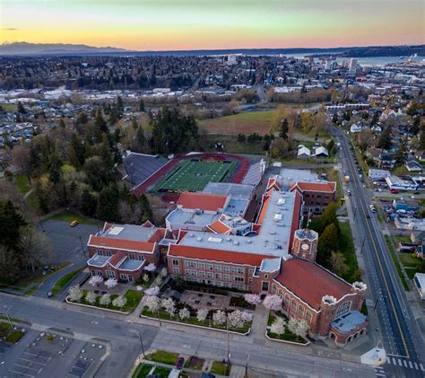 Aerial Lincoln High School Tacoma - SouthSoundTalk