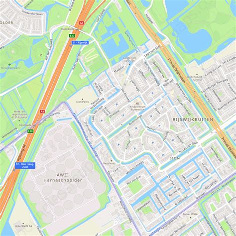 Rijswijk - Modern Atlas Vector Map | Boundless Maps