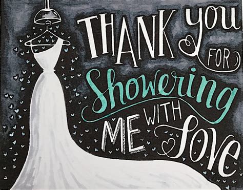 Bridal Shower Thank You Card - Etsy