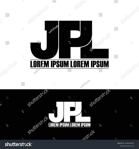 Jpl Letter Monogram Logo Design Vector Stock Vector (Royalty Free ...