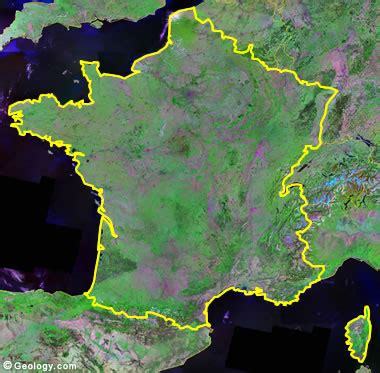 France Map and Satellite Image