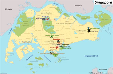 Singapore Tourism Map