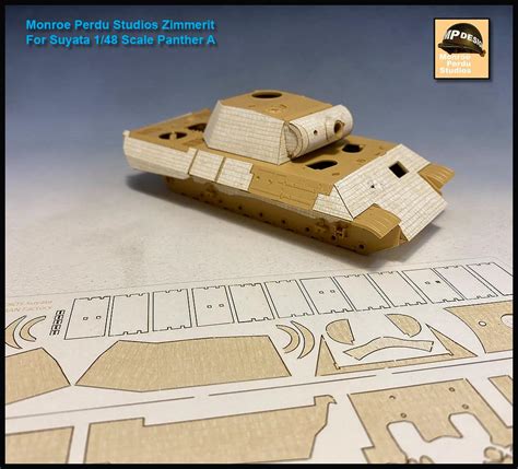 Laser Cut Zimmerit For Monogram Panzer IV Model Kit Military Military ...