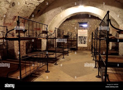 Soldier barrack room inside Fort de Vaux, Verdun, Lorraine, France Stock Photo - Alamy