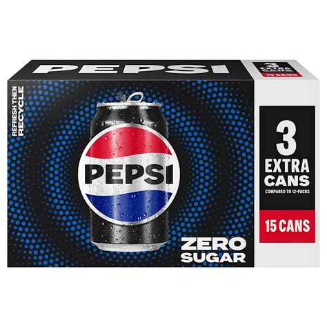 Pepsi Zero Sugar Cola 12 oz Cans - Shop Soda at H-E-B