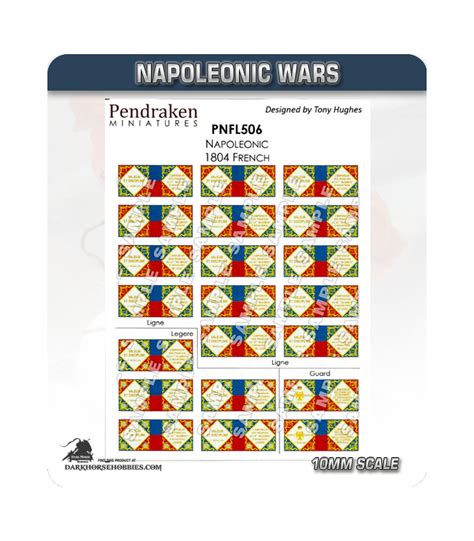 Pendraken PNFL506: Napoleonic Wars 1804 French Flag Sheet