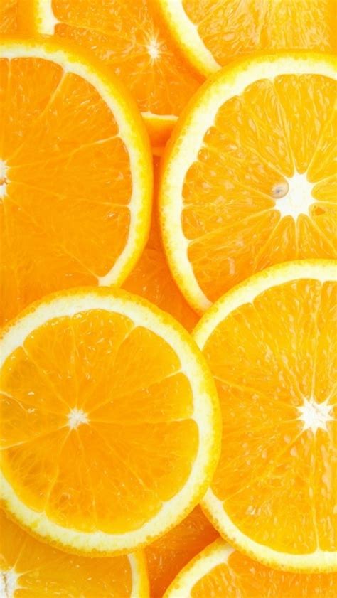 Fruit Orange Slice Overlap Background iPhone Wallpapers Free Download