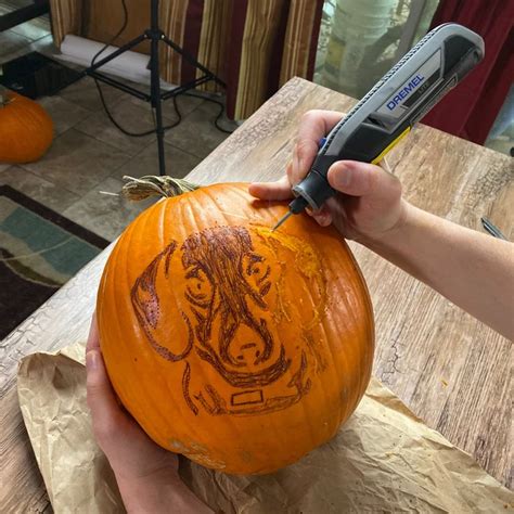 Learn to Dremel Carve a Pumpkin! [Video] | Dremel pumpkin carving, Pumpkin carving, Dremel carving