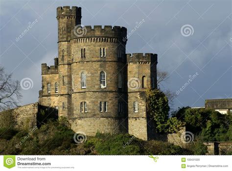 Monuments on Calton Hill in Edinburgh, Scotland Stock Photo - Image of ...