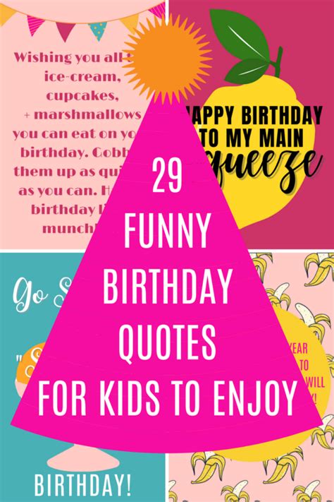 29 Funny Birthday Quotes for Kids to Enjoy - Darling Quote