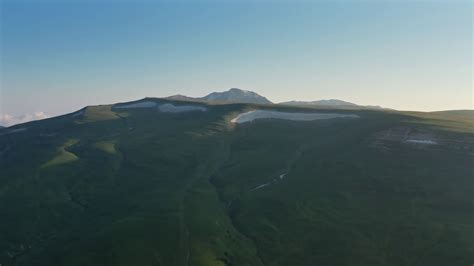 Aerial Mountain Landscape At Sunset Stock Footage SBV-347354986 ...