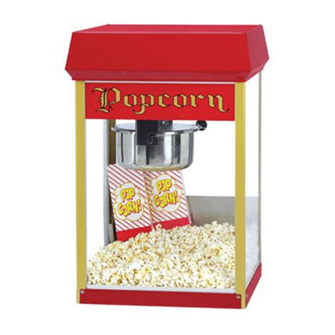 Gold Medal 2408 120208 FunPop Popcorn Machine w/ 8-oz EZ Kleen Kettle ...