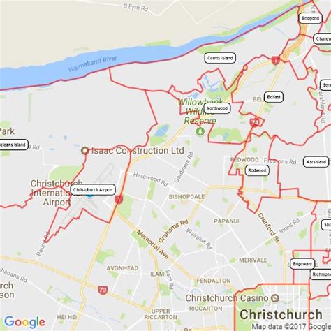 Christchurch Suburbs 2 : Scribble Maps