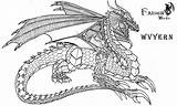 Wyvern Coloring Pages sketch template