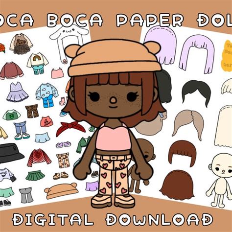 Printable Paper Dolls Toca Boca Clothes