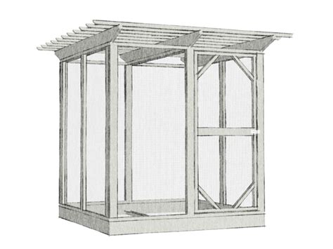 The Garden Run Enclosed Chicken Run Plans, Walk-In Module | The Garden Coop