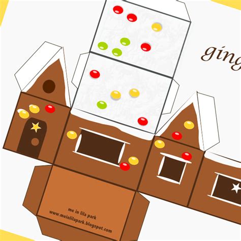 Printable Fancy Gingerbread House Templates