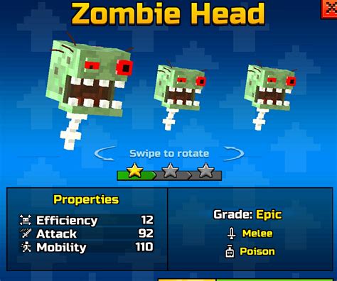 Zombie Head (Weapon) | Pixel Gun Wiki | FANDOM powered by Wikia