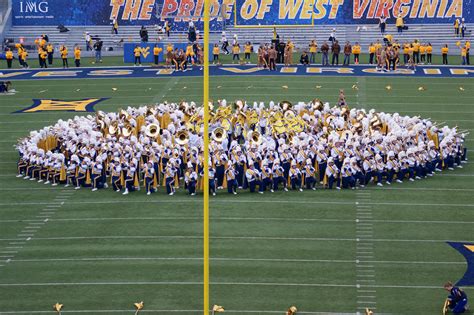 WVU Marching Band - 2014 | Wvu football, Charleston west virginia, Soccer field