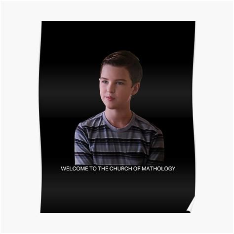 " Young Sheldon quotes" Poster for Sale by navyaaa | Redbubble