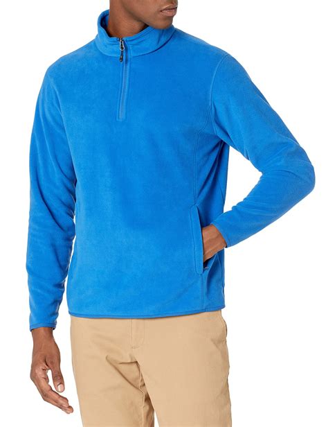 Amazon Essentials Men's Quarter-Zip Polar Fleece Jacket Polyester ...