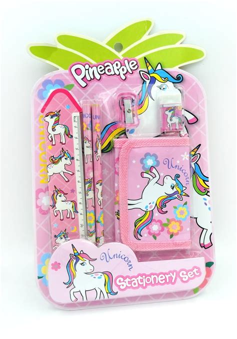 6 in 1 Unicorn Stationery set for kids|Buy online in India