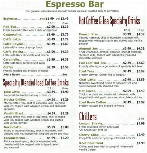 Menu at Massa Cafe Italiano, Elmwood Park