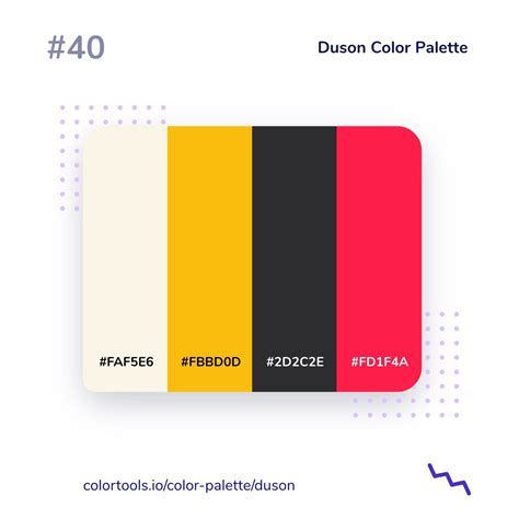 Duson Color Palette | Color design inspiration, Color palette yellow, Brand color palette
