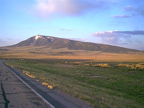 Hanna, WY : Between Hanna & Town of Elk Mt., w/Elk Mountain in background photo, picture, image ...